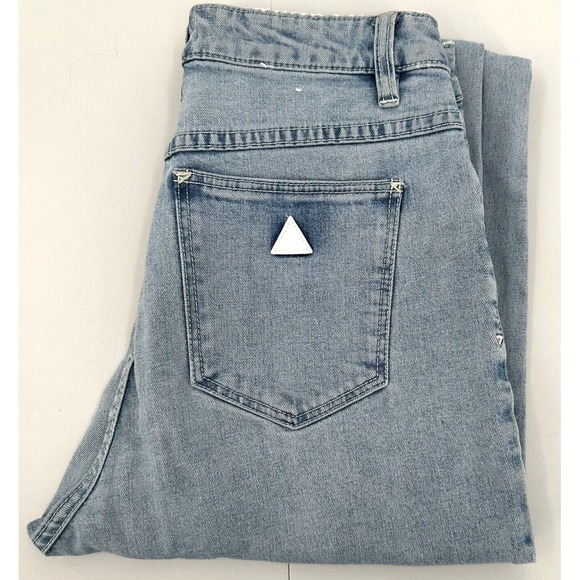 ABRAND 94 HIGH SLIM‎ JEANS Women's Size 9/27 Light Wash Stretch Raw Hem - Picture 1 of 6